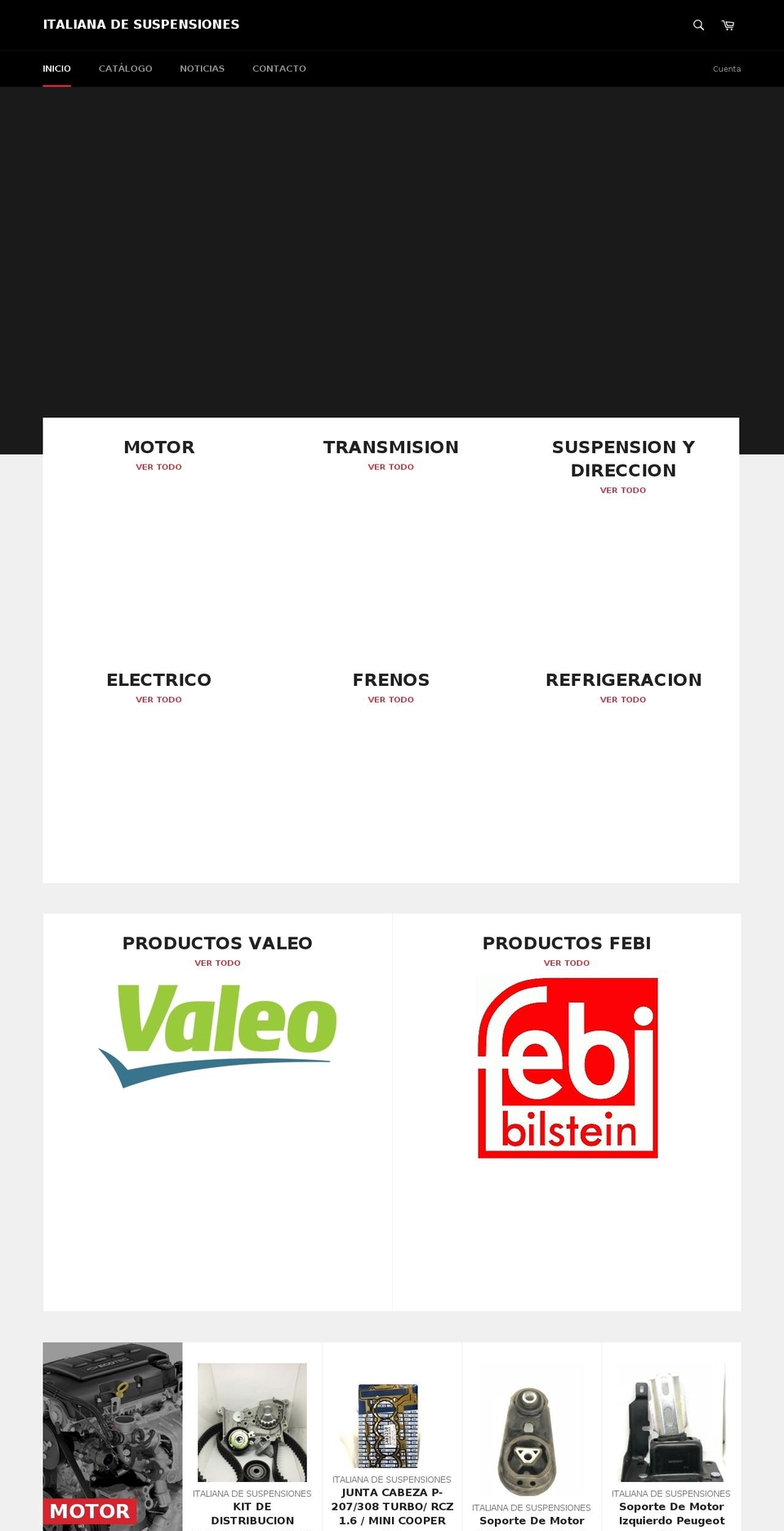 italianadesuspensiones.com shopify website screenshot