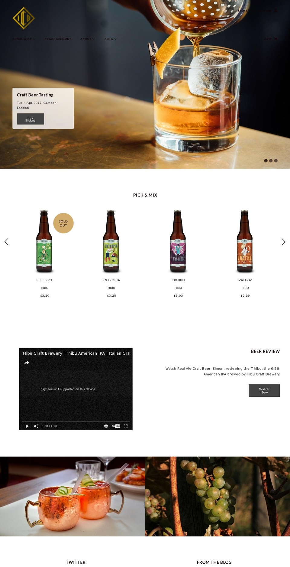 italiancraftbeers.com shopify website screenshot