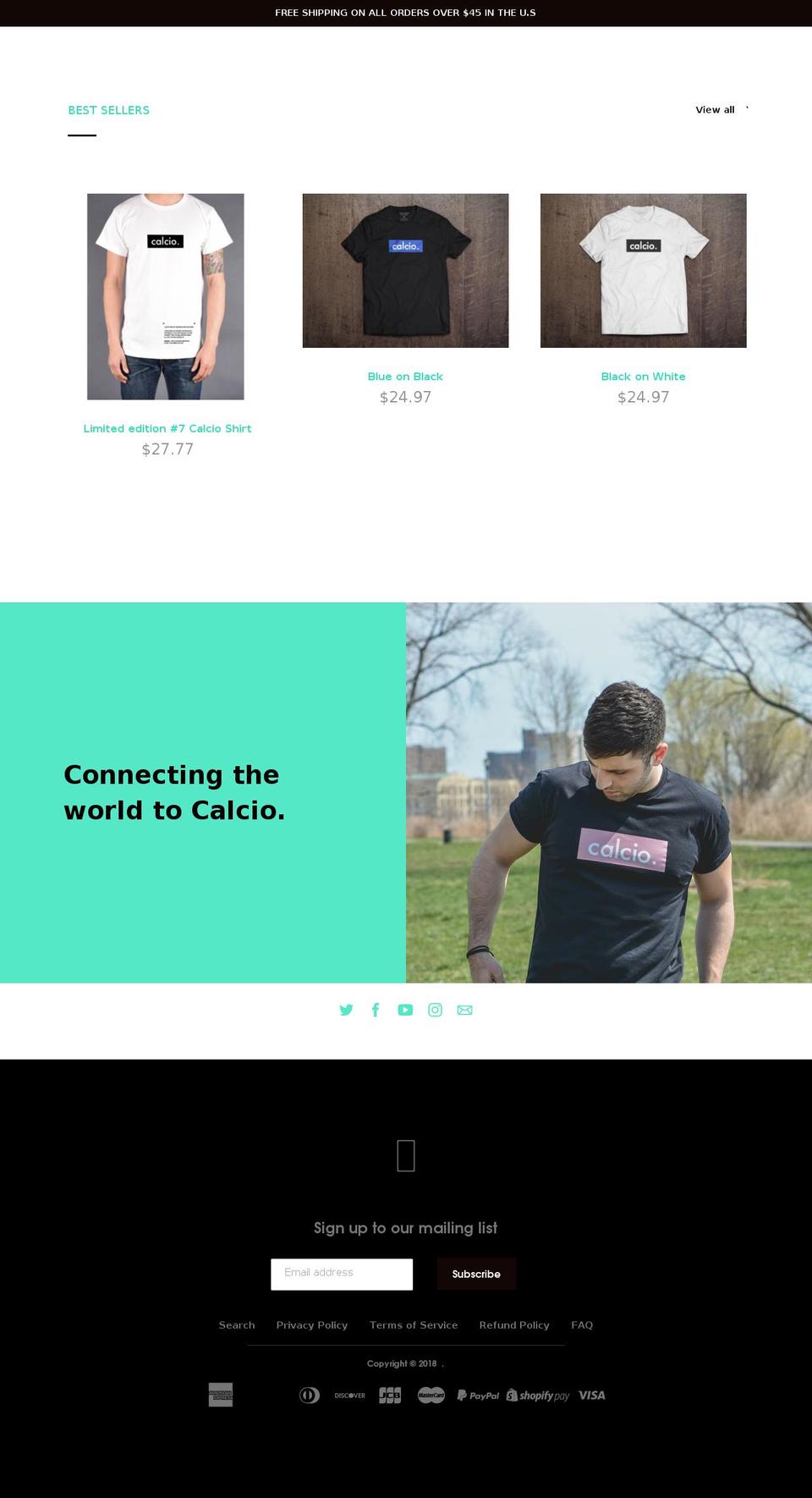 italianfootballtv.com shopify website screenshot