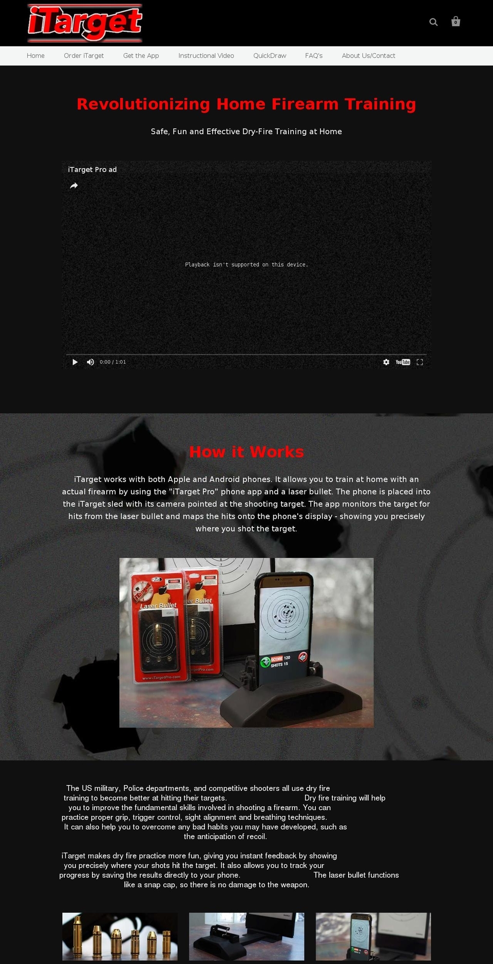 Debut Shopify theme site example itargetpro.com
