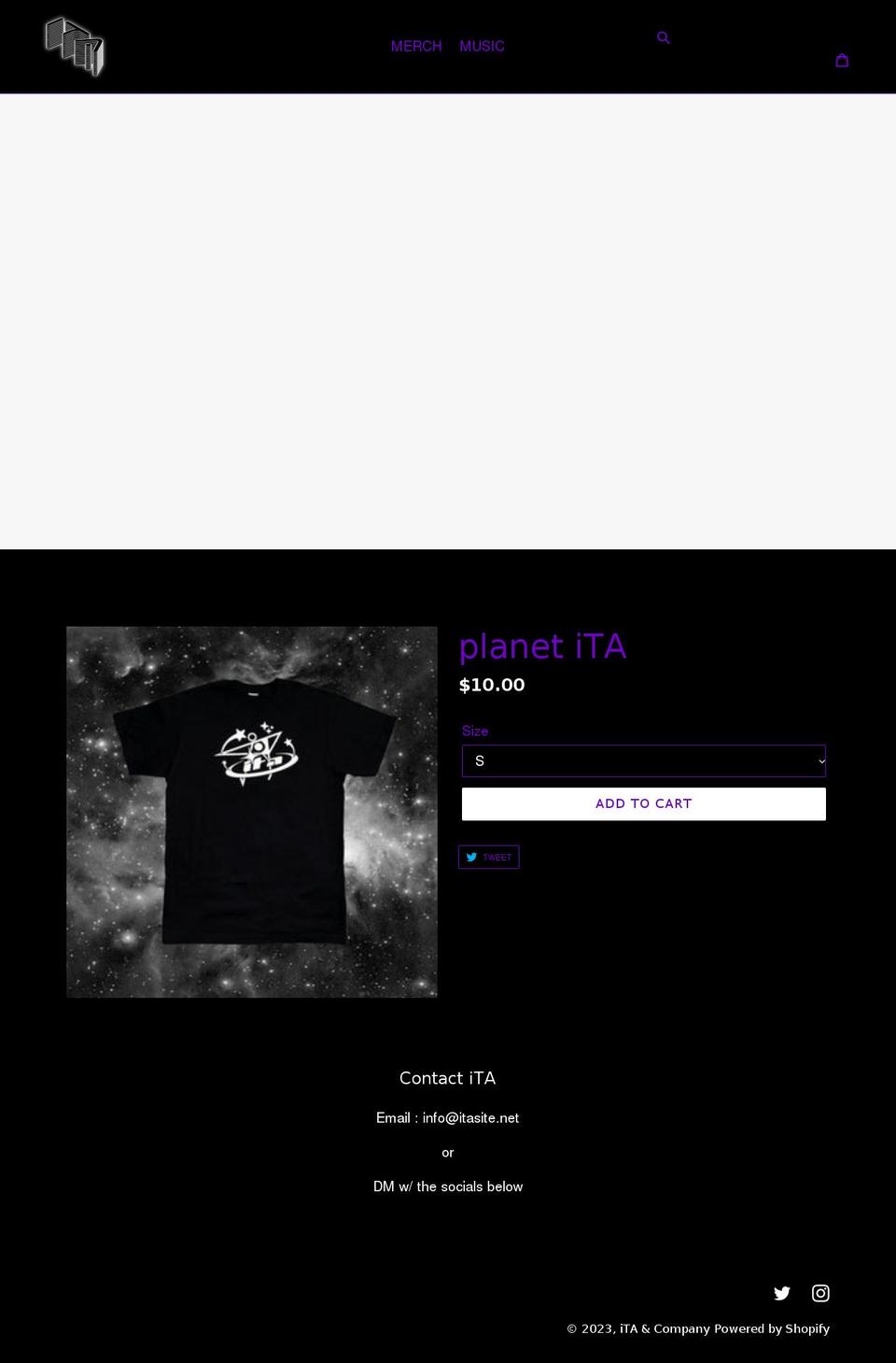 itasite.net shopify website screenshot