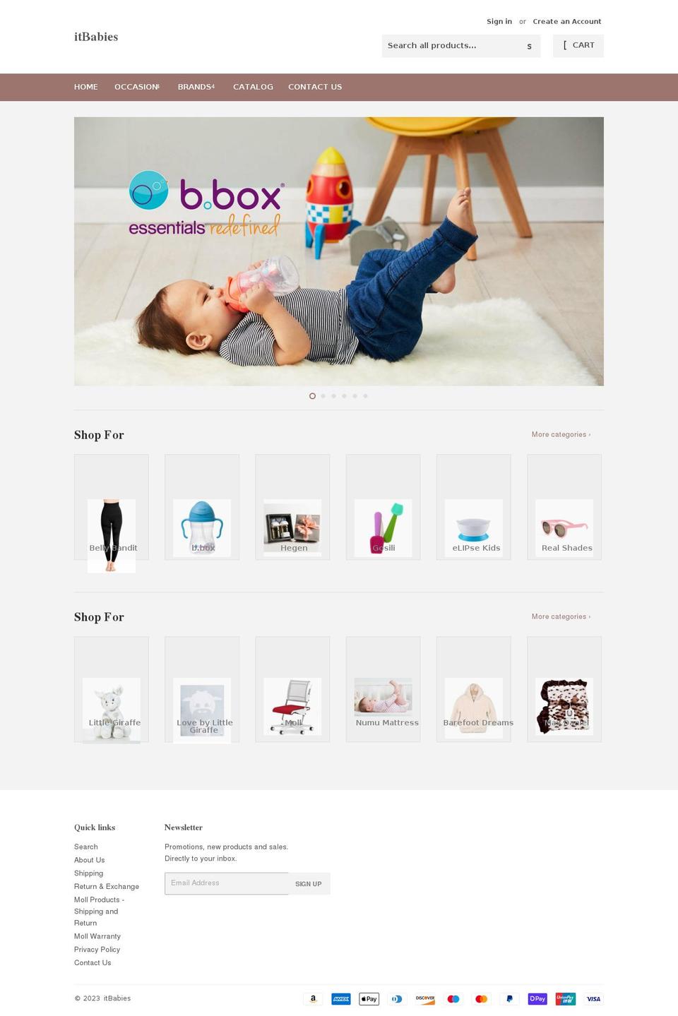 itbabies.co.uk shopify website screenshot