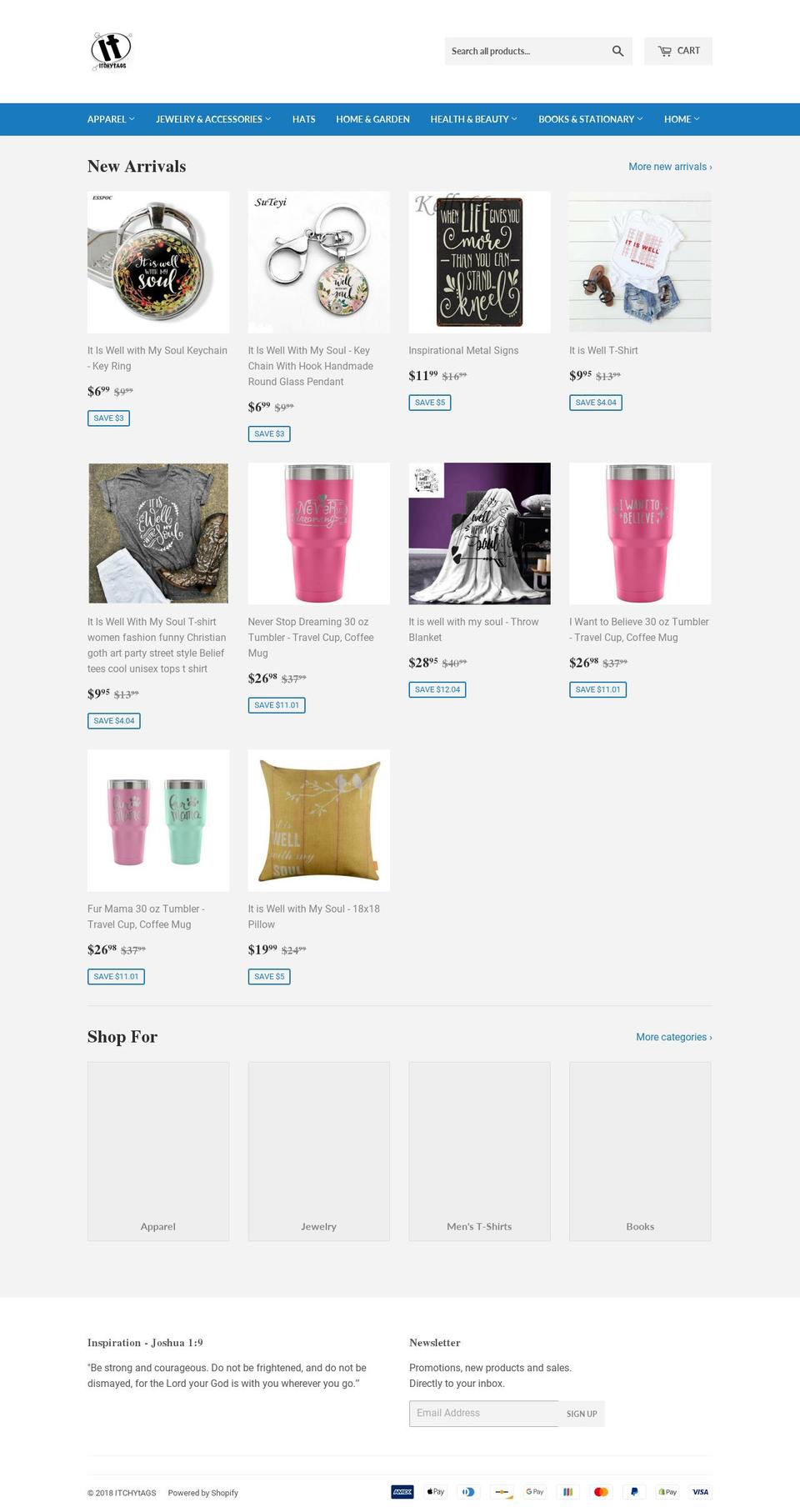 itchytags.com — Shopify storefront screenshot