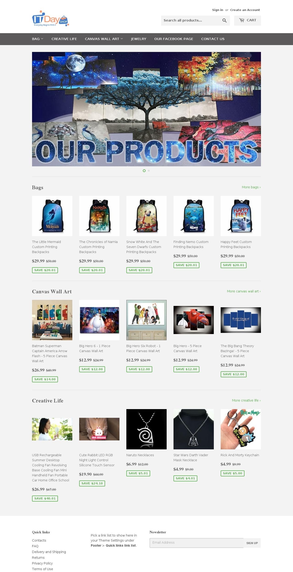 itdayshop.com — Shopify storefront screenshot