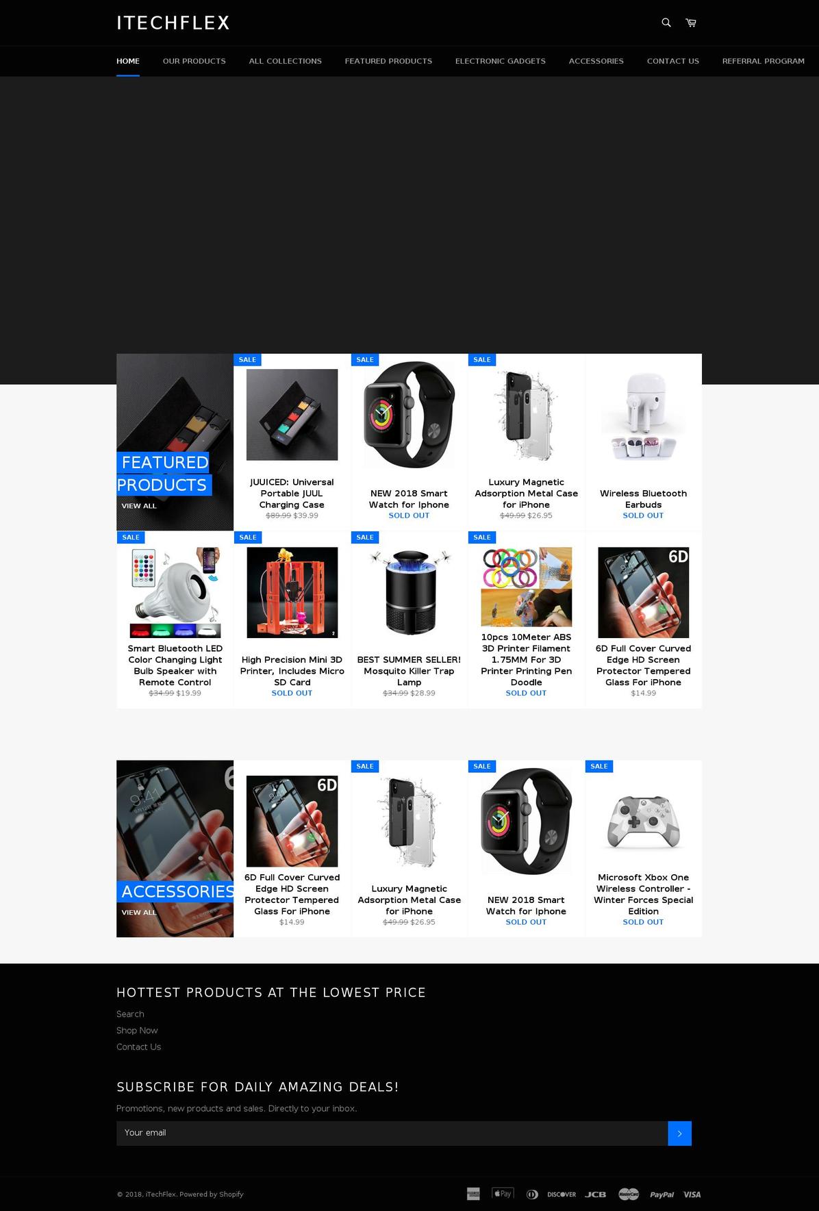 itechflex.com — Shopify storefront screenshot