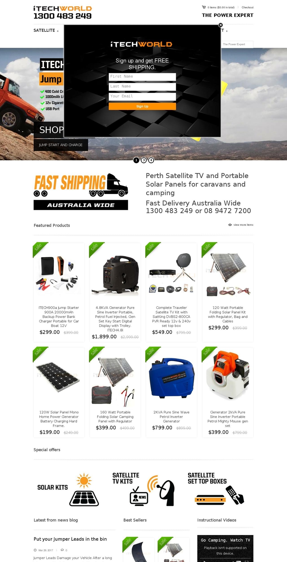 itechworld.com.au shopify website screenshot