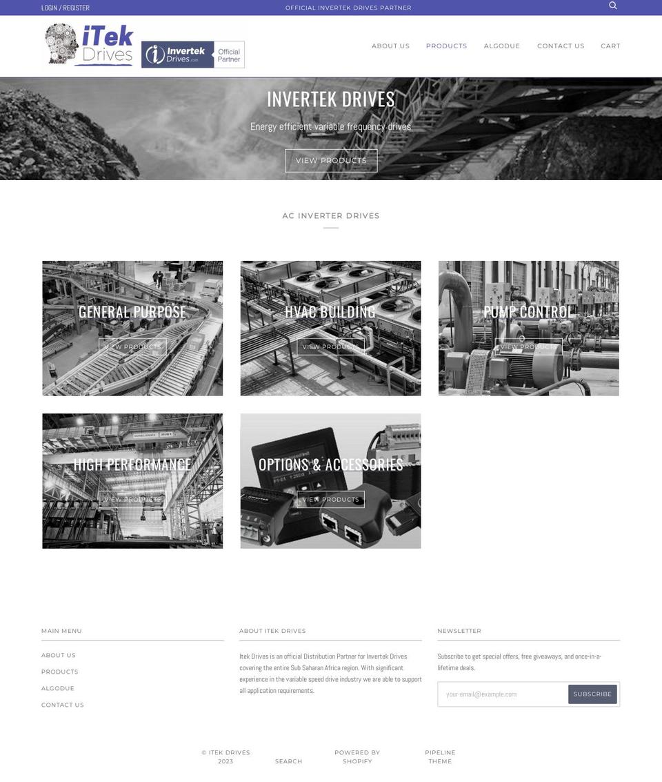 itekdrives.com — Shopify storefront screenshot