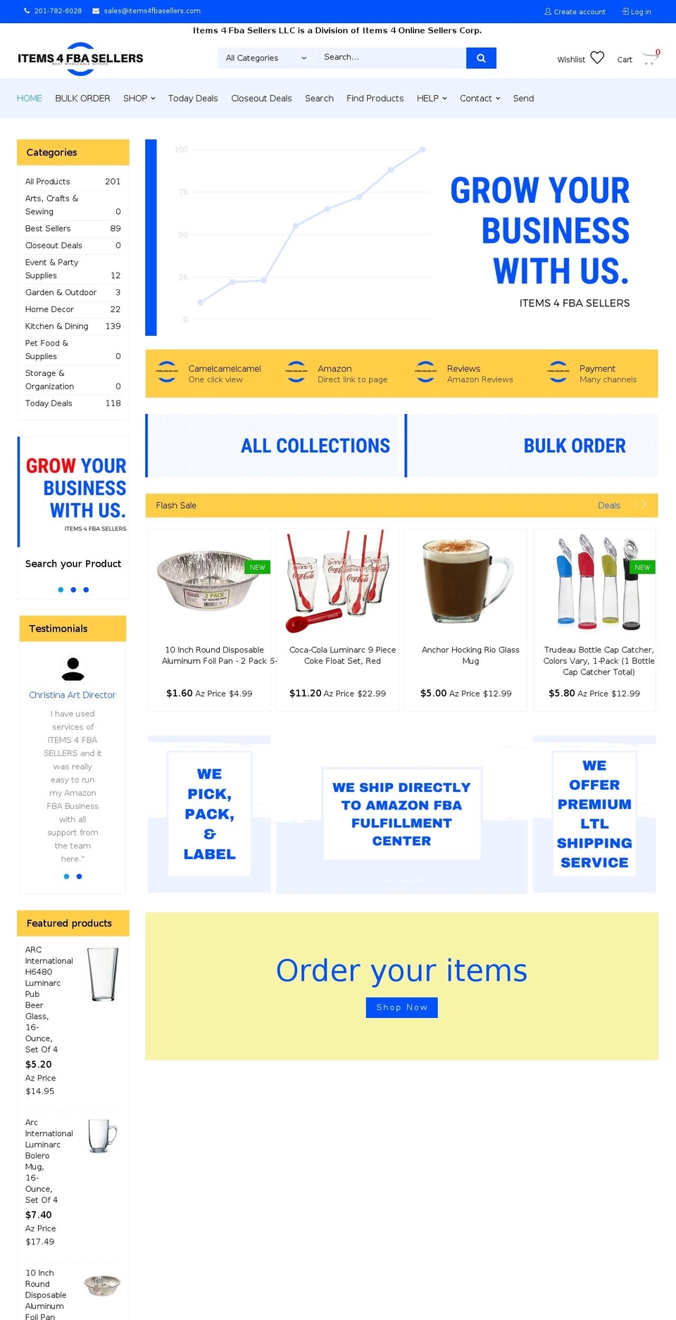 items4fbasellers.com — Shopify storefront screenshot