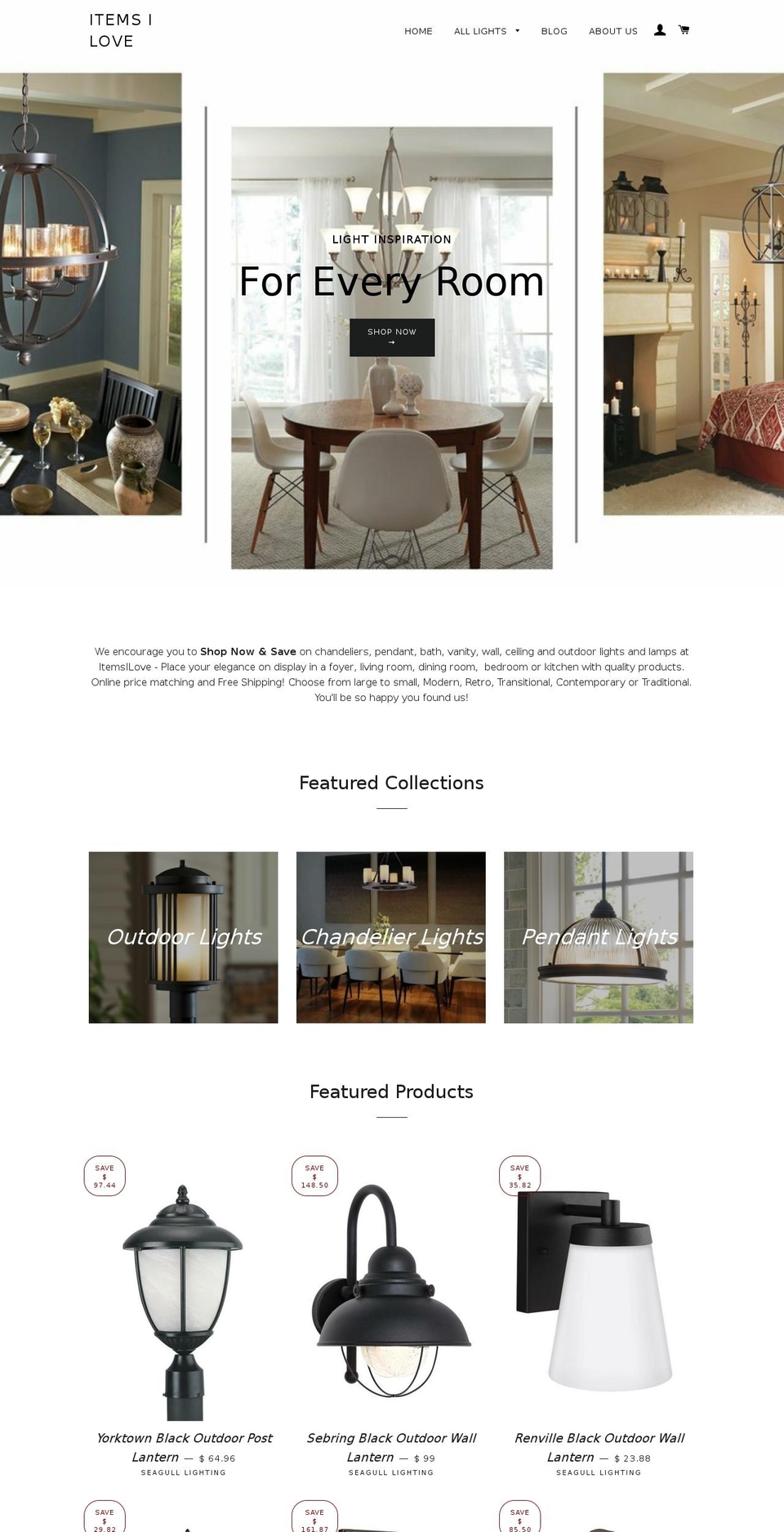 itemsilove.com — Shopify storefront screenshot
