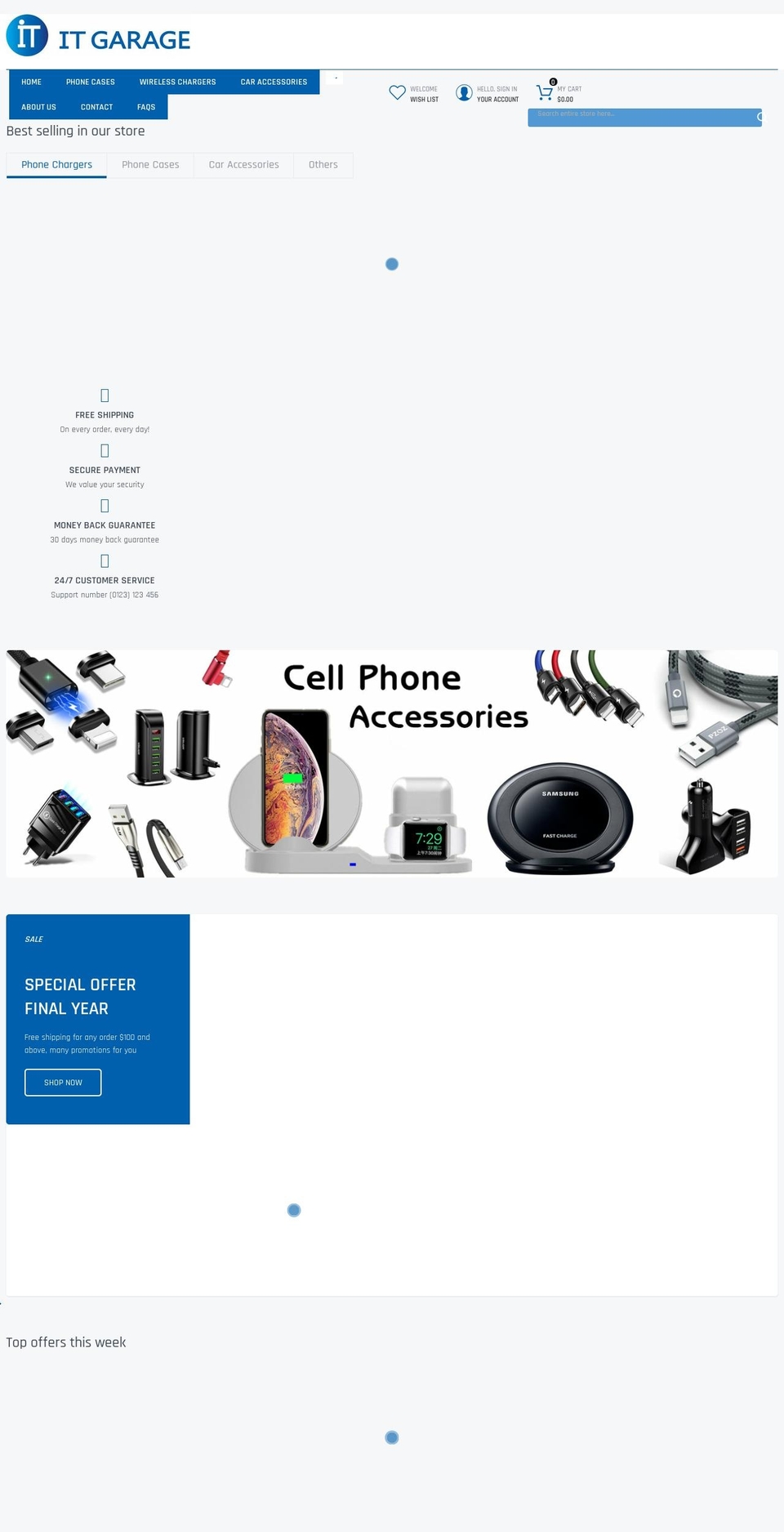 itgarage.com.au shopify website screenshot