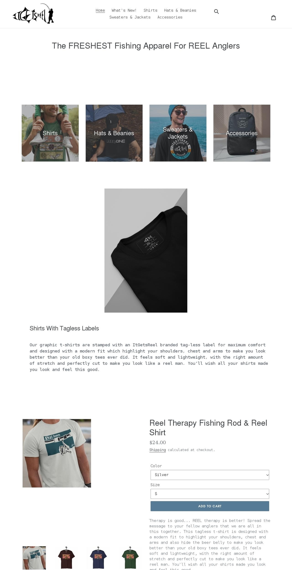 itgetsreel.com shopify website screenshot