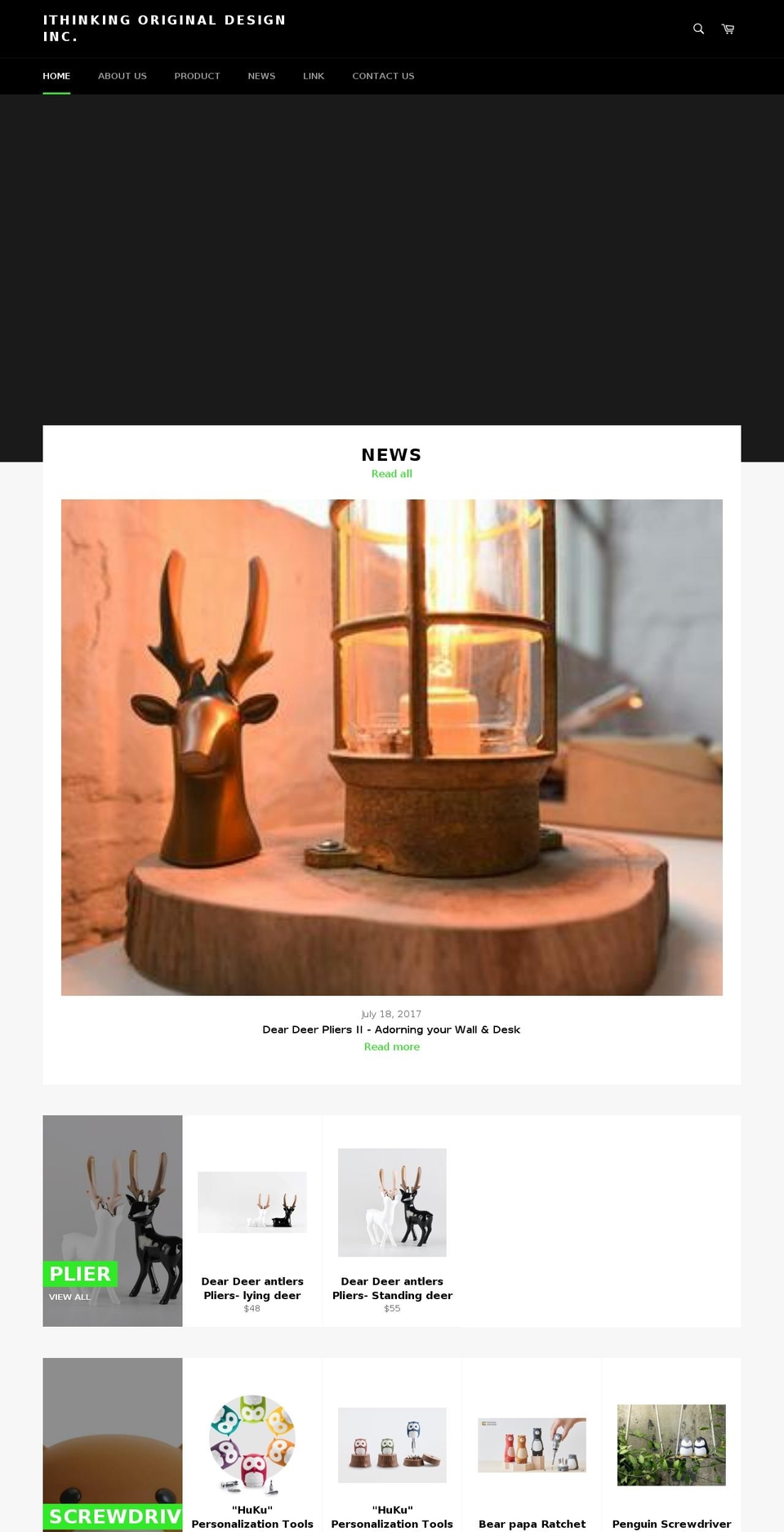 ithinkingusa.com — Shopify storefront screenshot