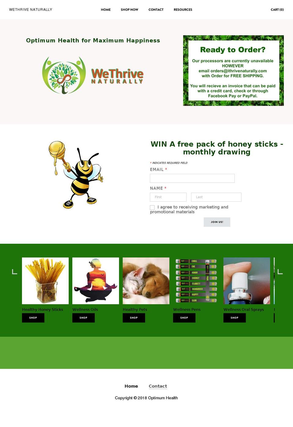 ithrivenaturally.com shopify website screenshot