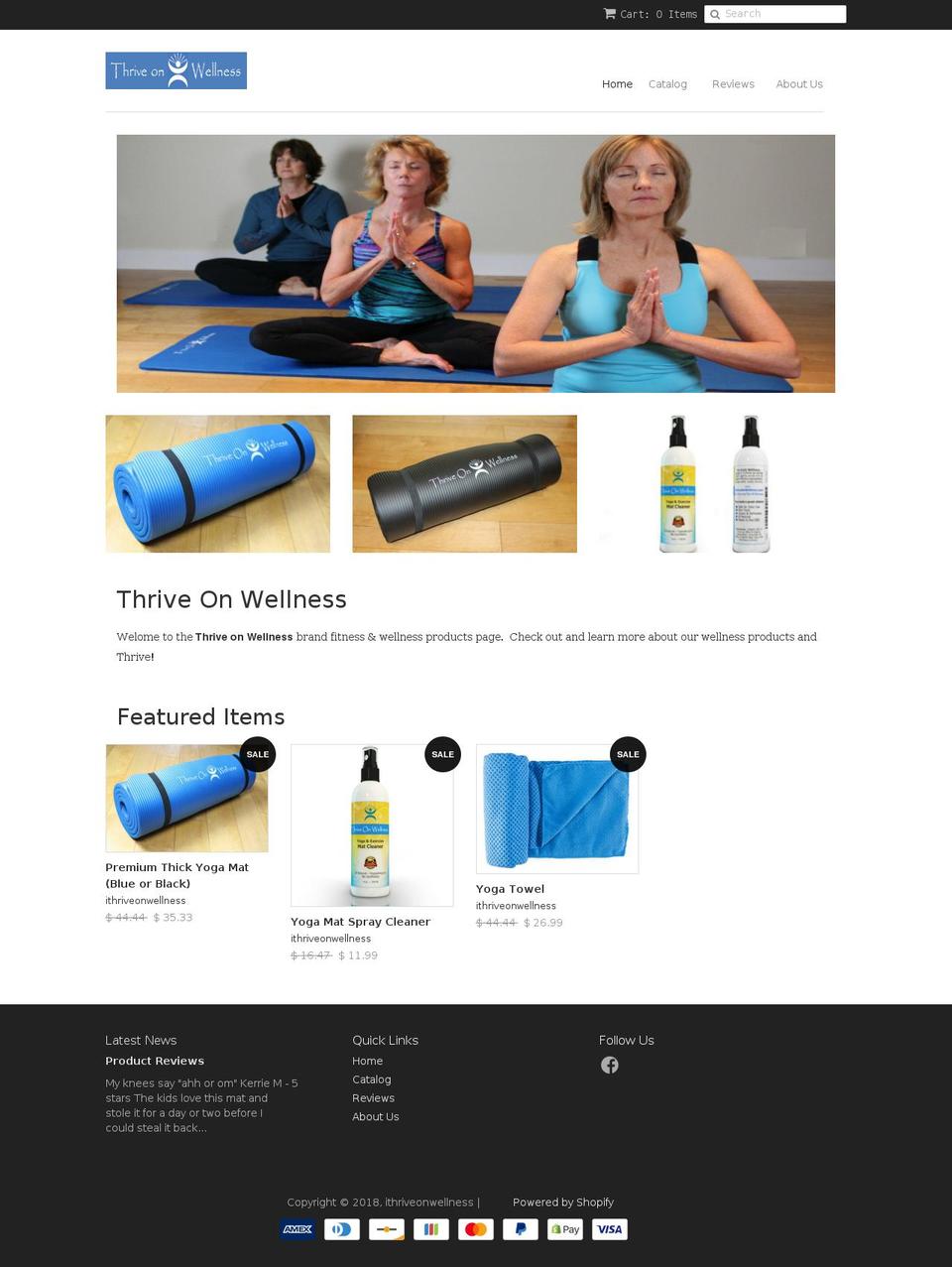 ithriveonwellness.com shopify website screenshot