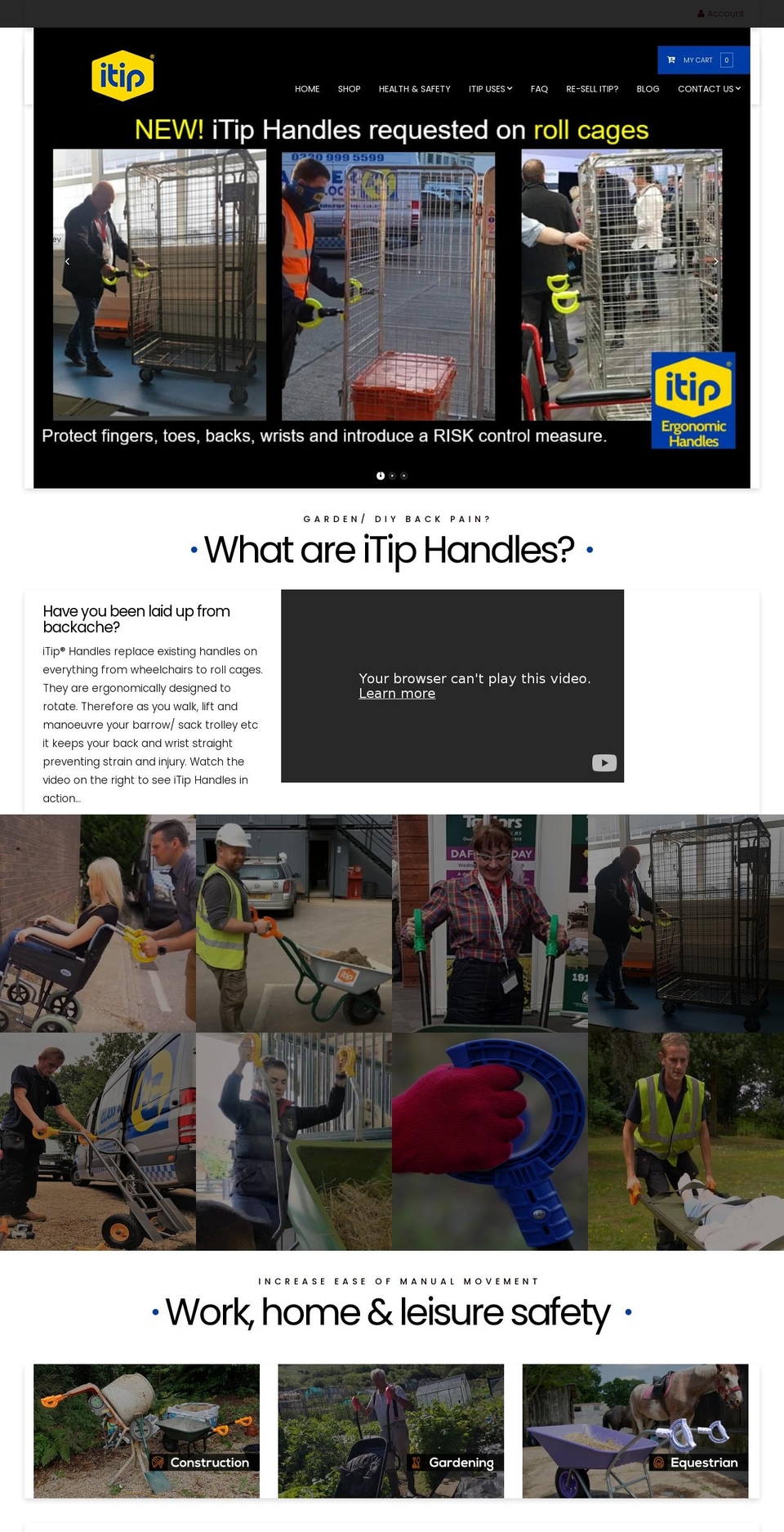 itiphandles.com shopify website screenshot