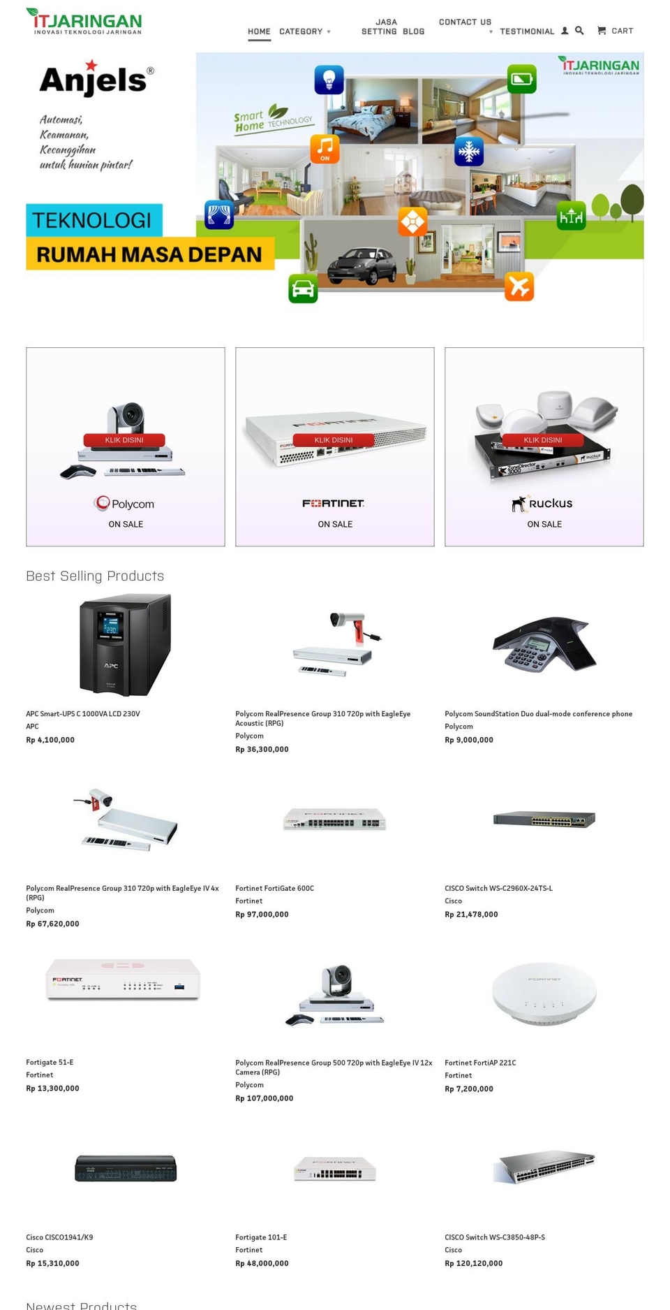 itjaringan.net shopify website screenshot