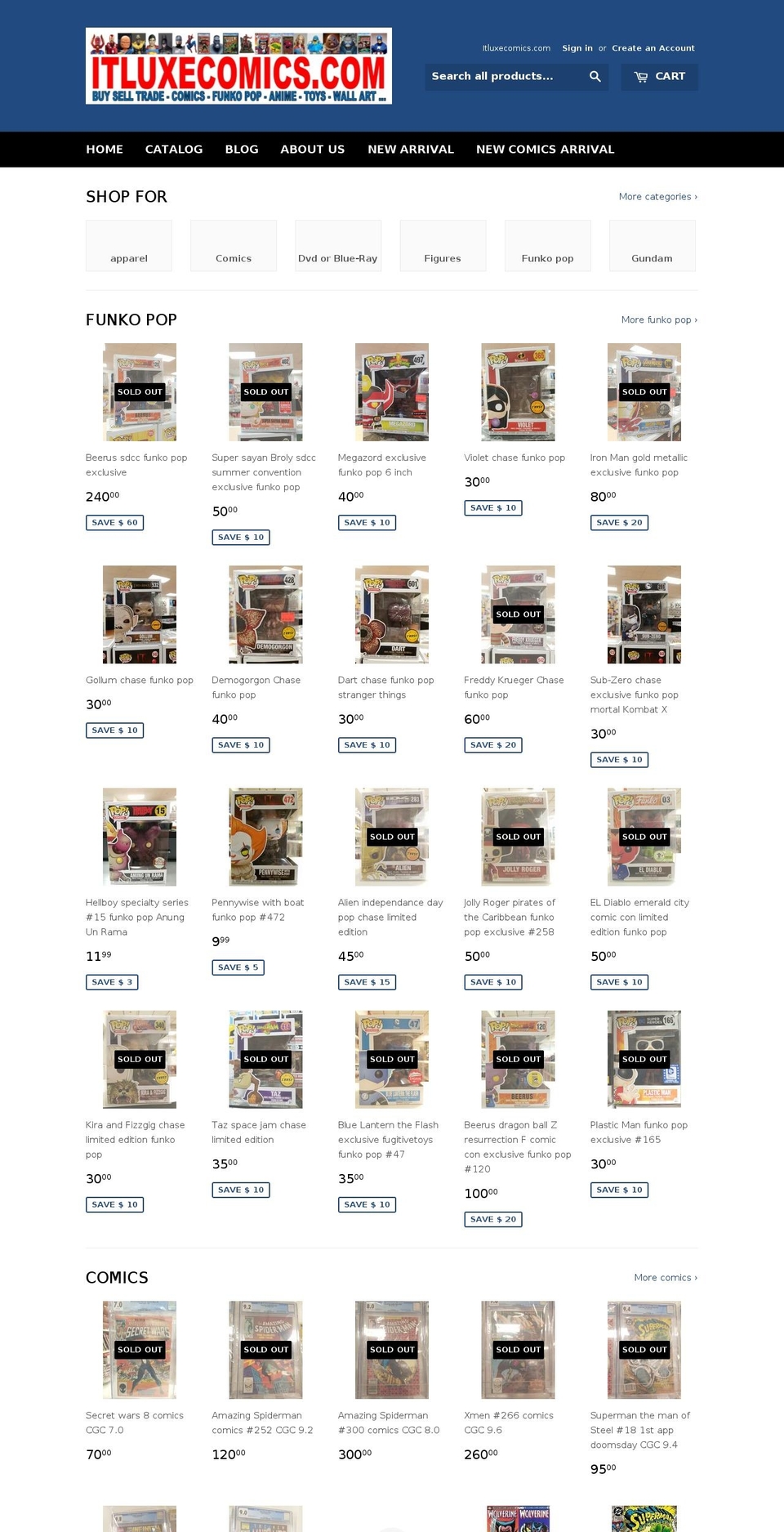 itluxe.com — Shopify storefront screenshot