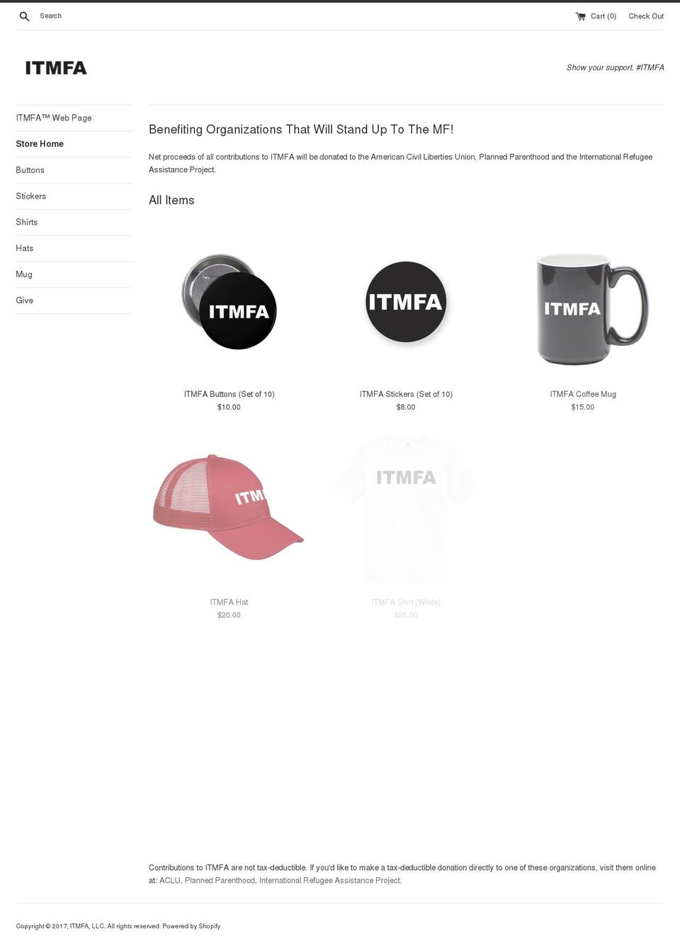 itmfa.myshopify.com shopify website screenshot
