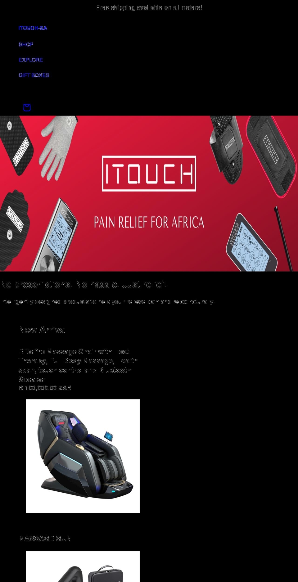 itouchsa.com shopify website screenshot