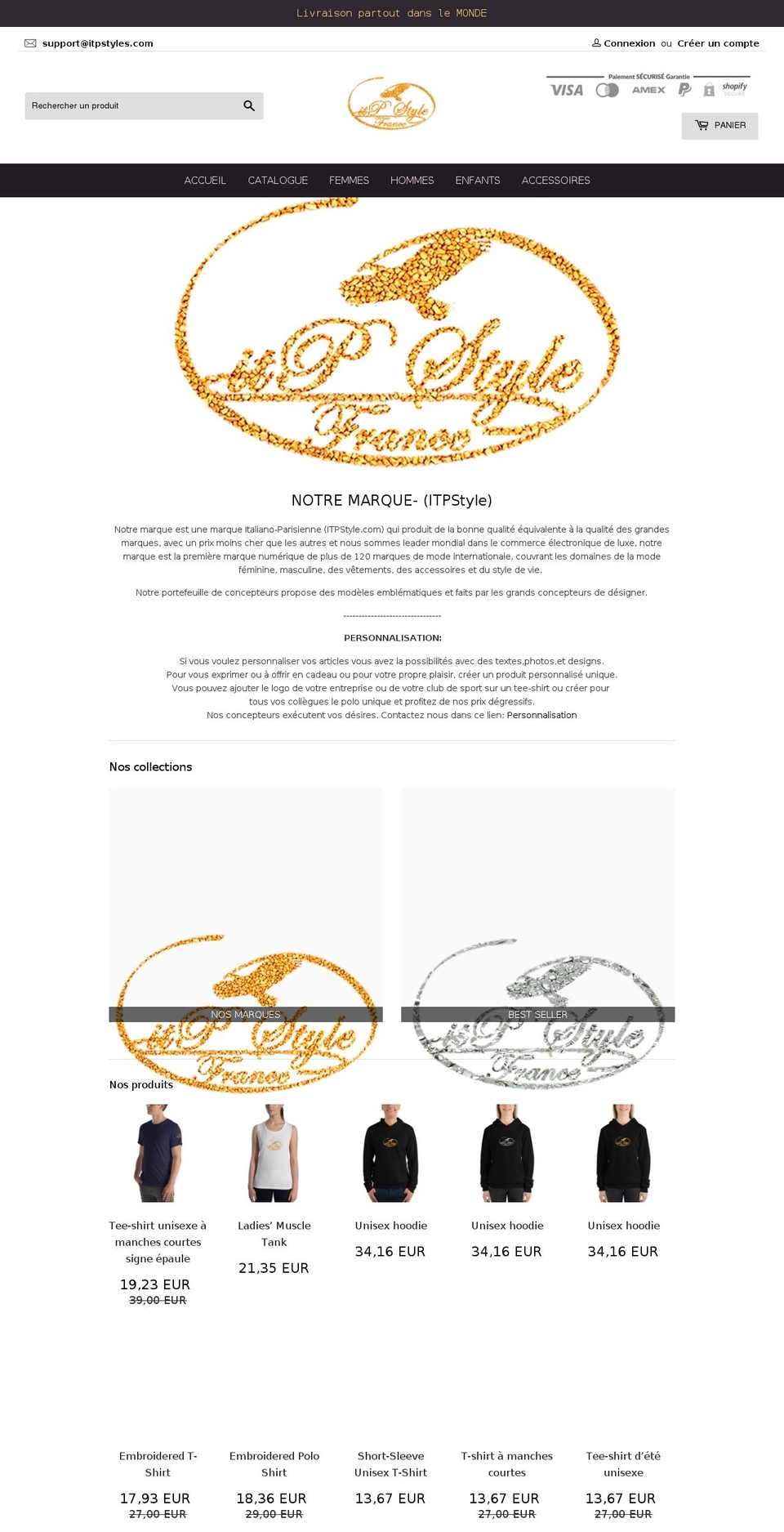 itpstyle.com — Shopify storefront screenshot