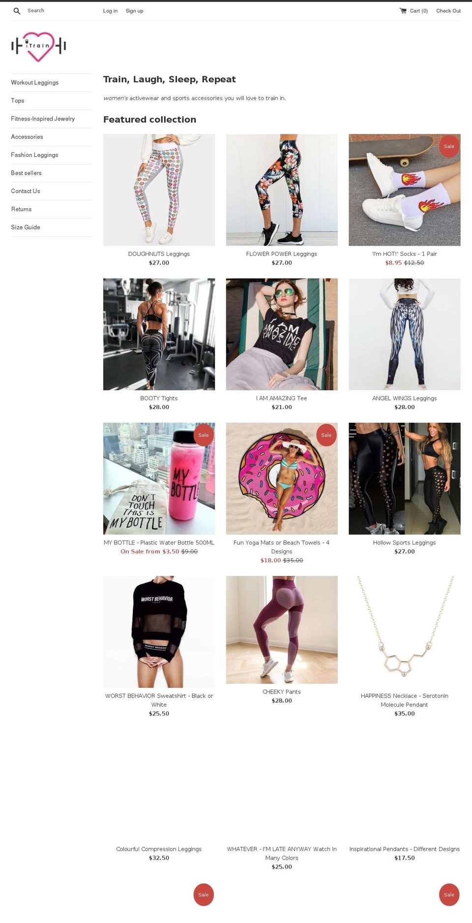 itrainstore.com — Shopify storefront screenshot