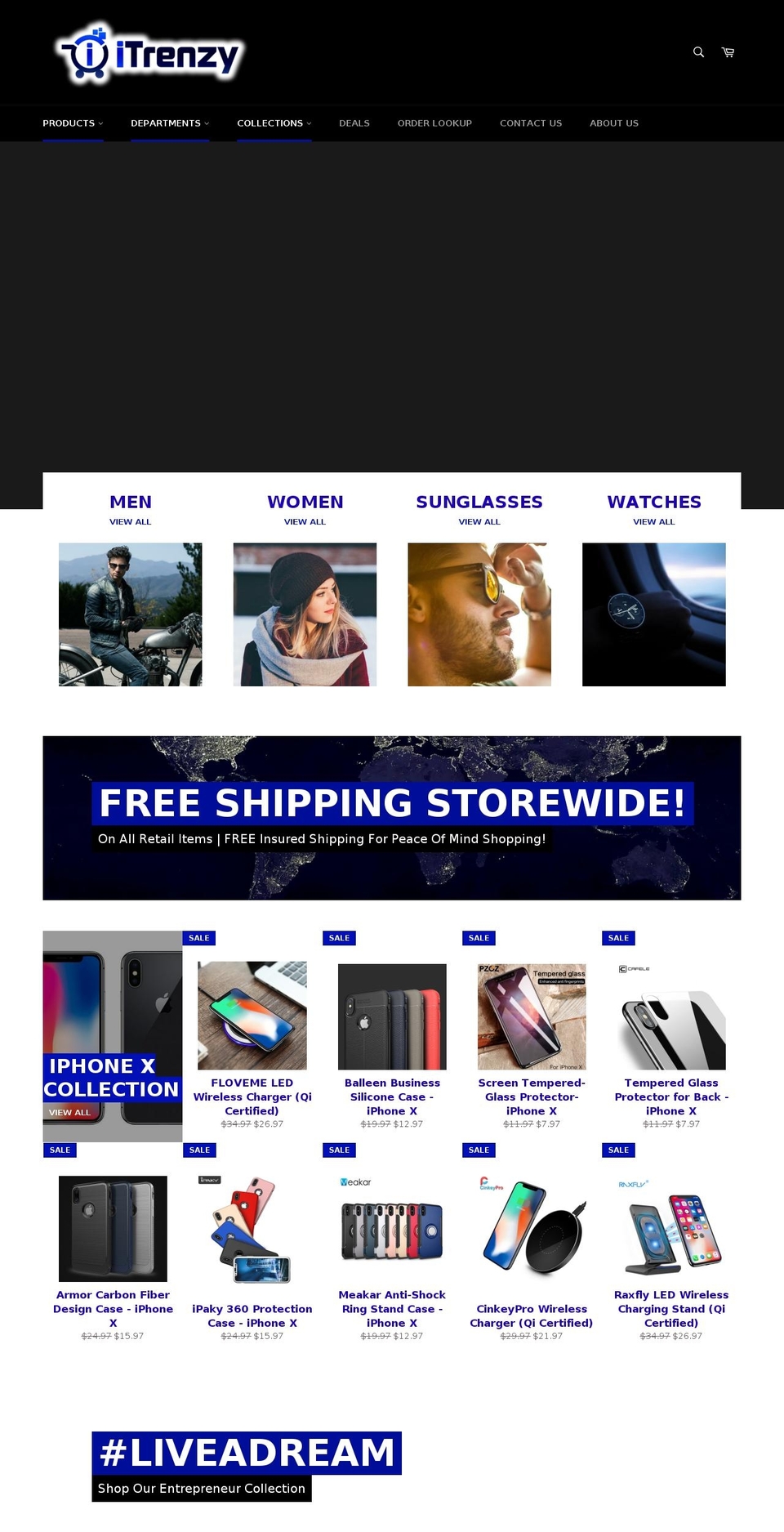 itrenzy.com — Shopify storefront screenshot