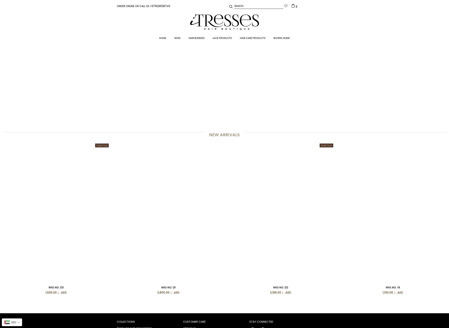 itresseshairboutique.com shopify website screenshot