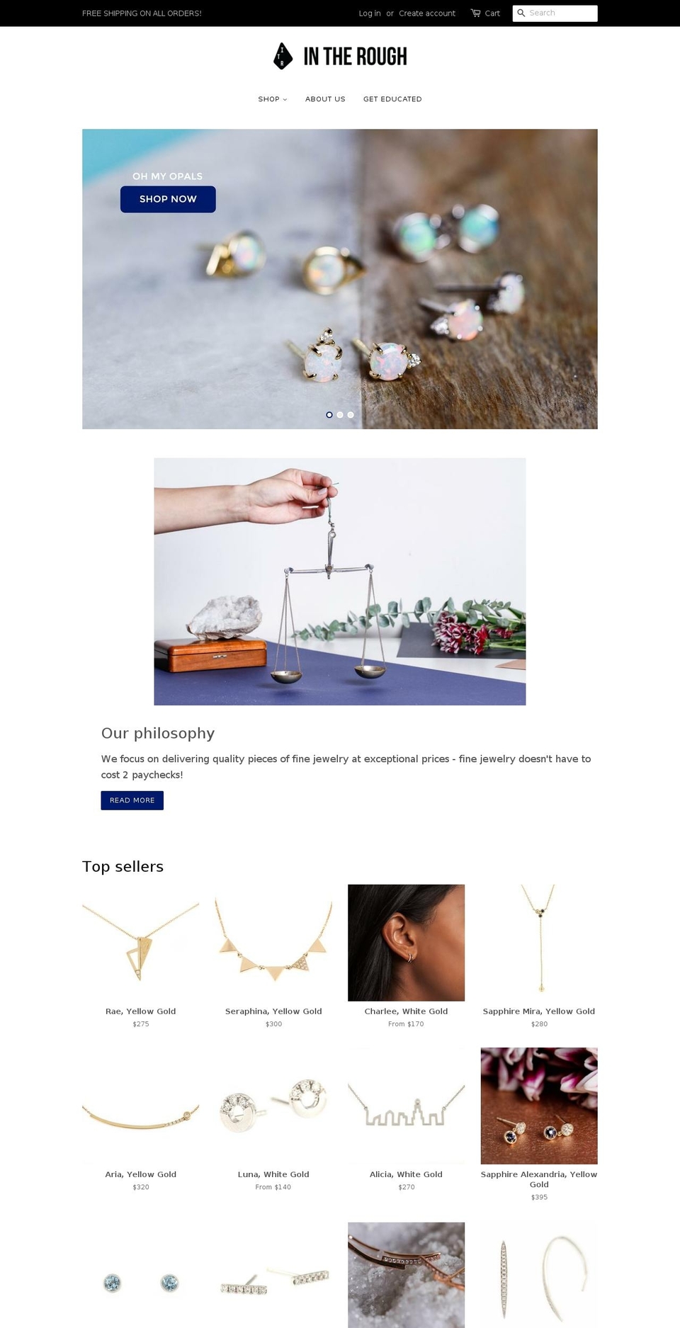 itrjewelry.com — Shopify storefront screenshot