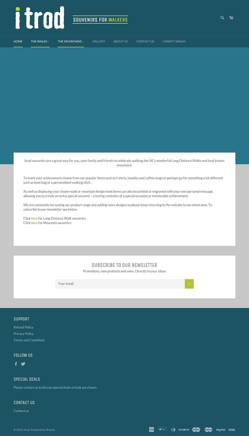 itrod.co.uk shopify website screenshot