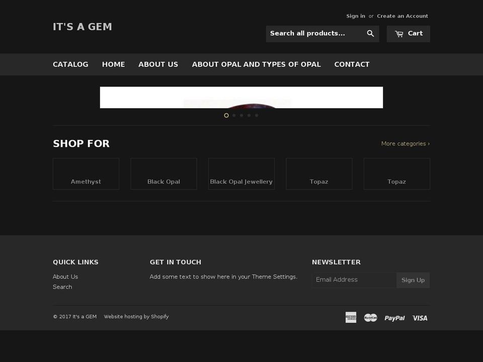 its-a-gem.net shopify website screenshot