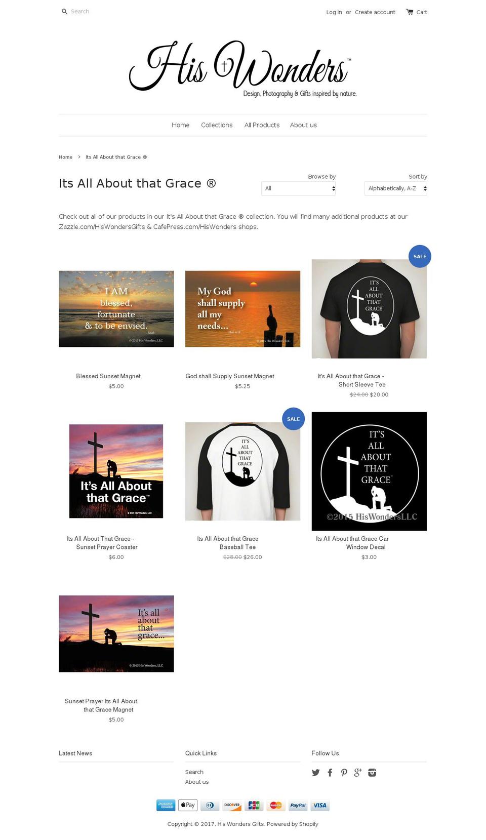 its-all-about-that-grace.com shopify website screenshot