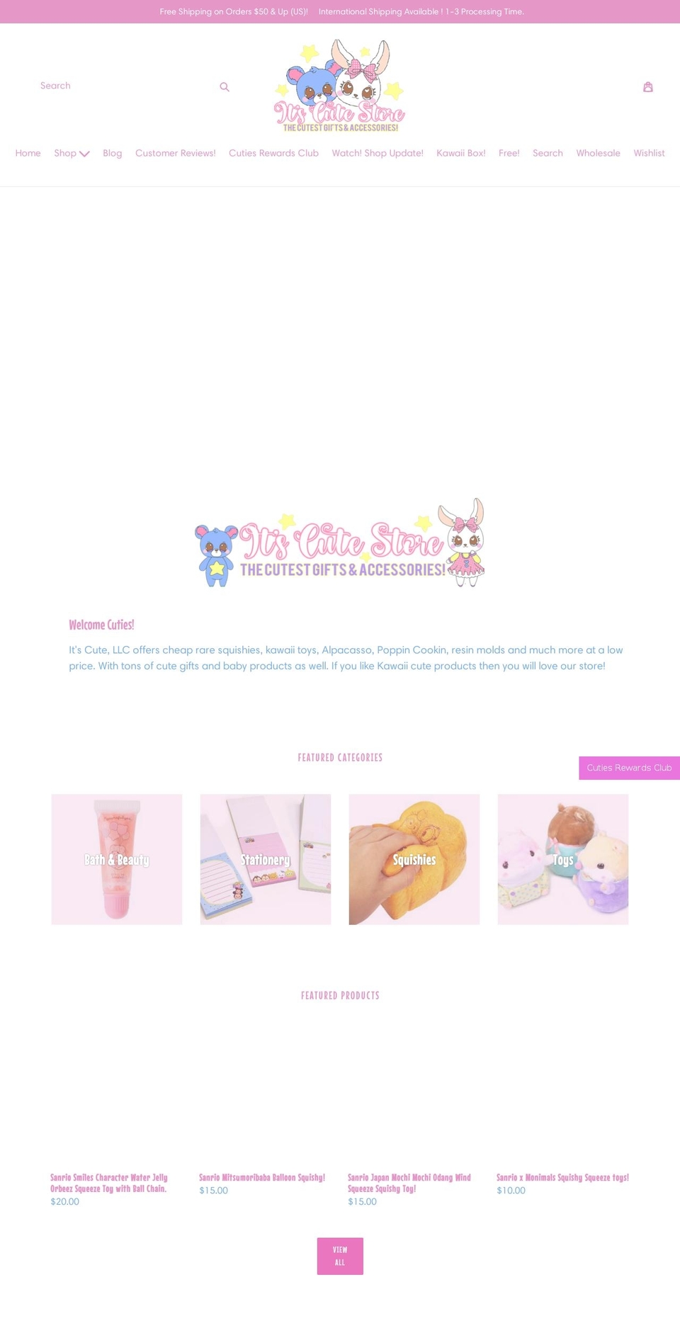 its-cute.com shopify website screenshot