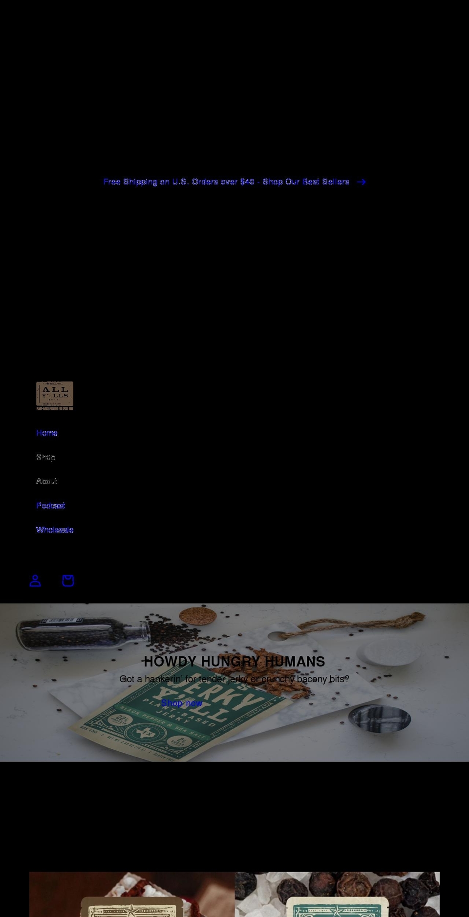 its-jerky-yall.com — Shopify storefront screenshot