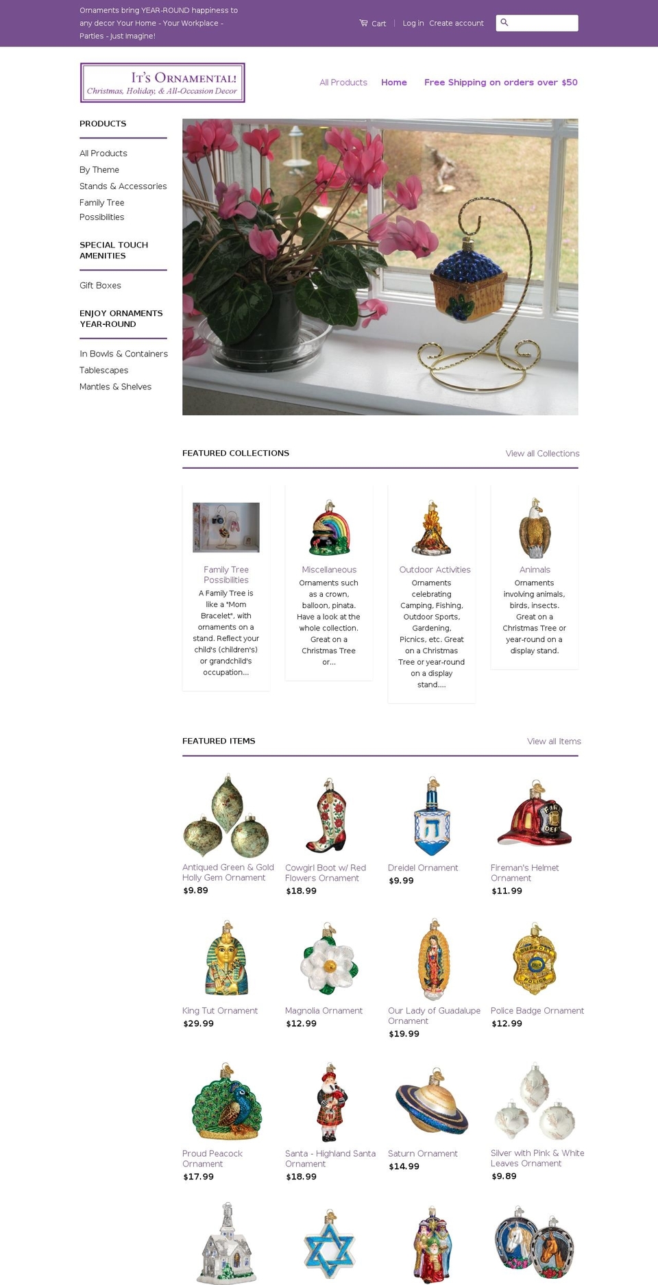 its-ornamental.com shopify website screenshot
