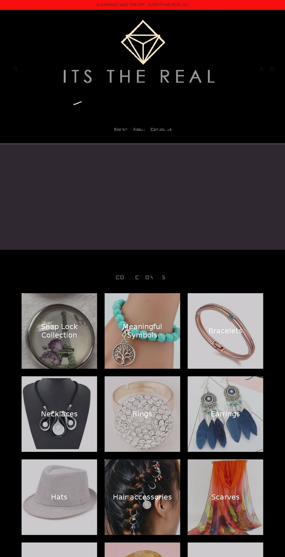 its-the-real-bling.com — Shopify storefront screenshot