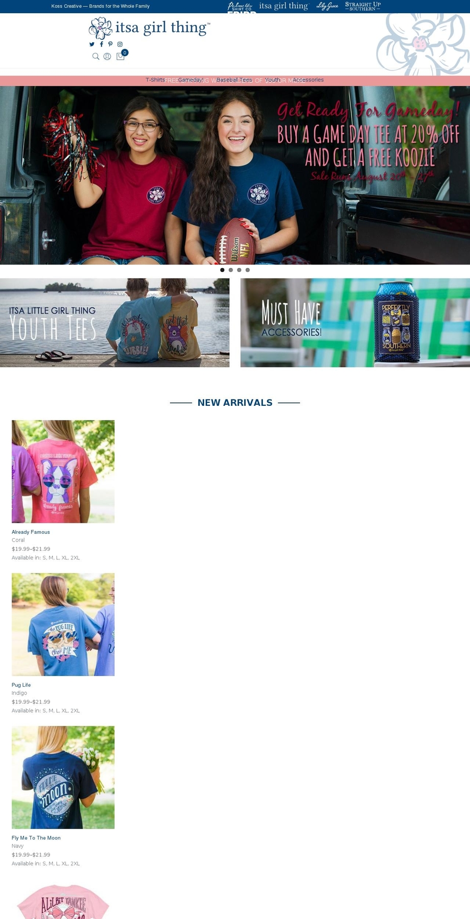 itsa-girl-thing.com shopify website screenshot