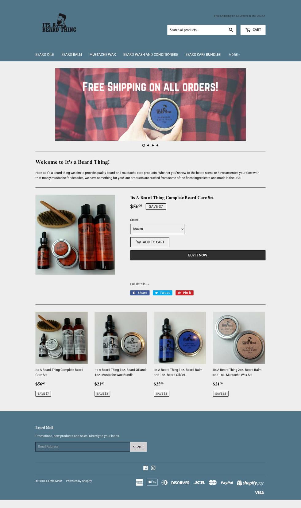 itsabeardthing.com — Shopify storefront screenshot