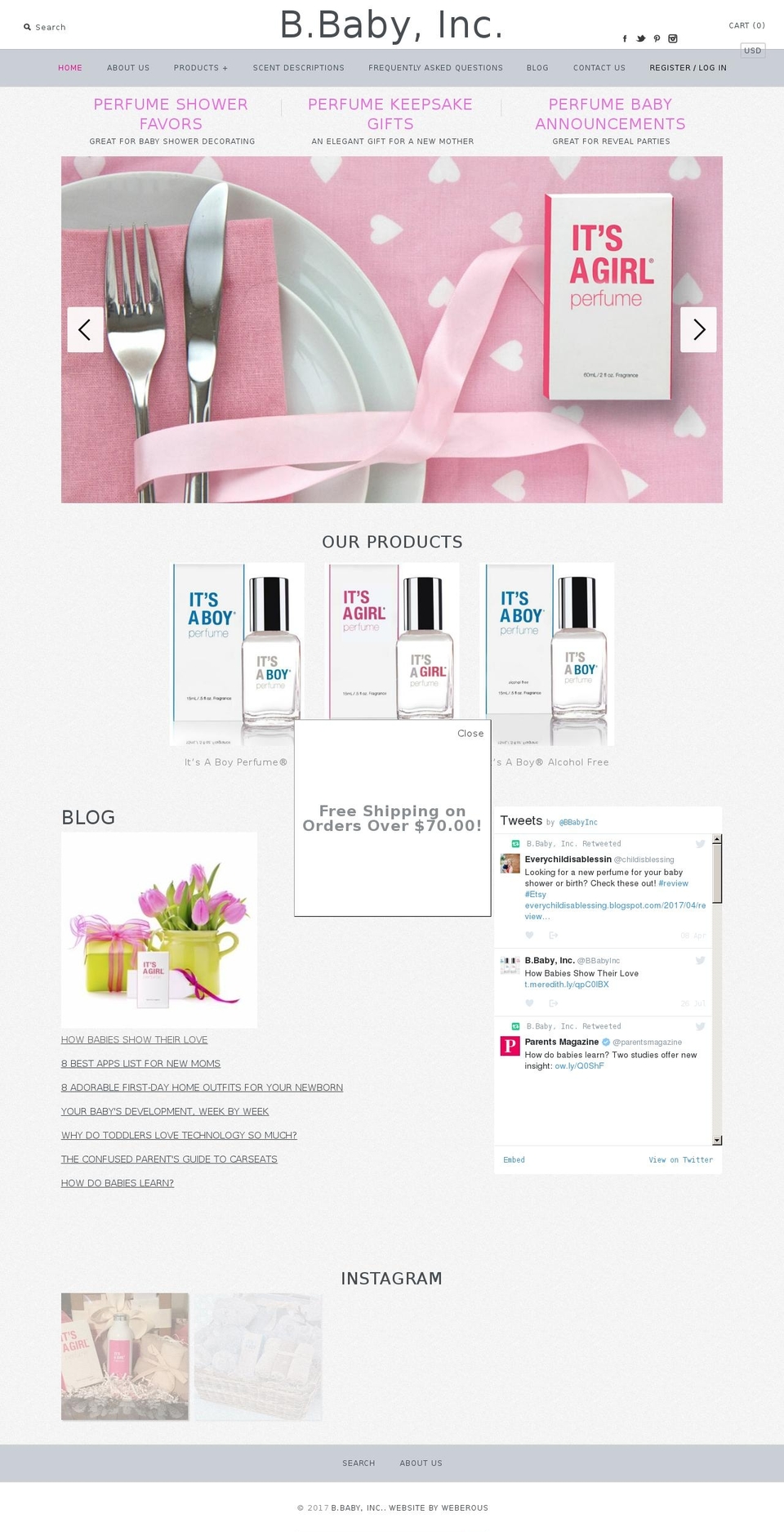 itsaboyitsagirlperfume.com shopify website screenshot