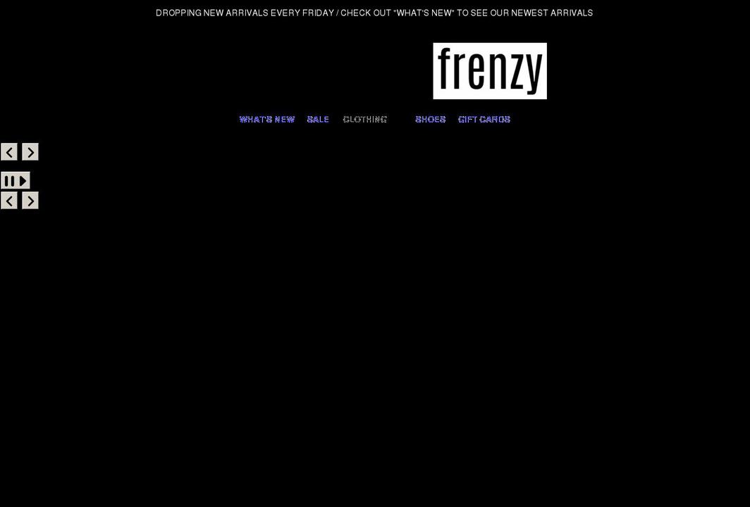 itsafrenzy.com shopify website screenshot