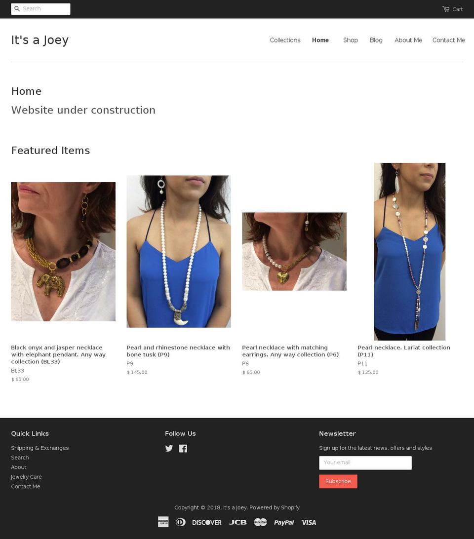 itsajoey.com — Shopify storefront screenshot