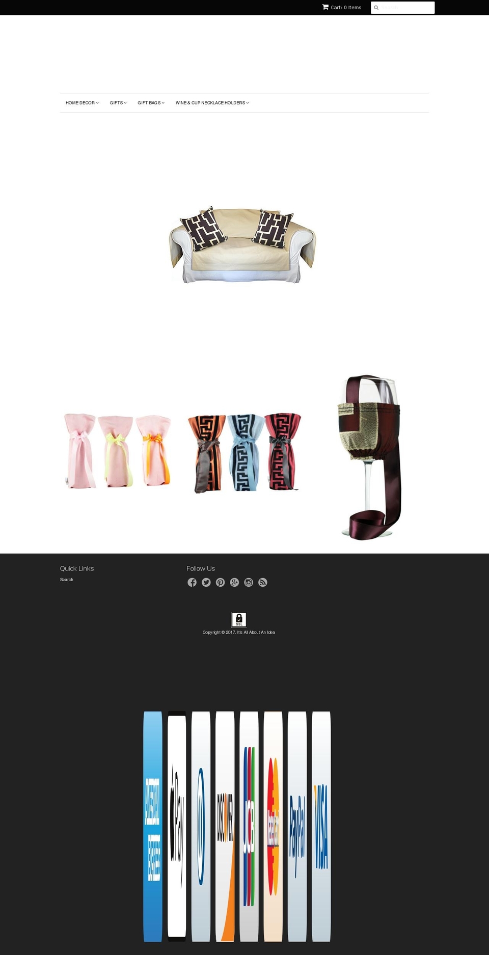 itsallaboutanidea.com shopify website screenshot