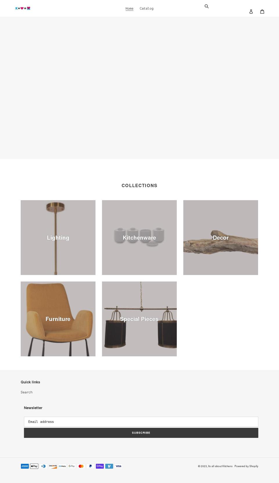 itsallaboutkitchens.com shopify website screenshot