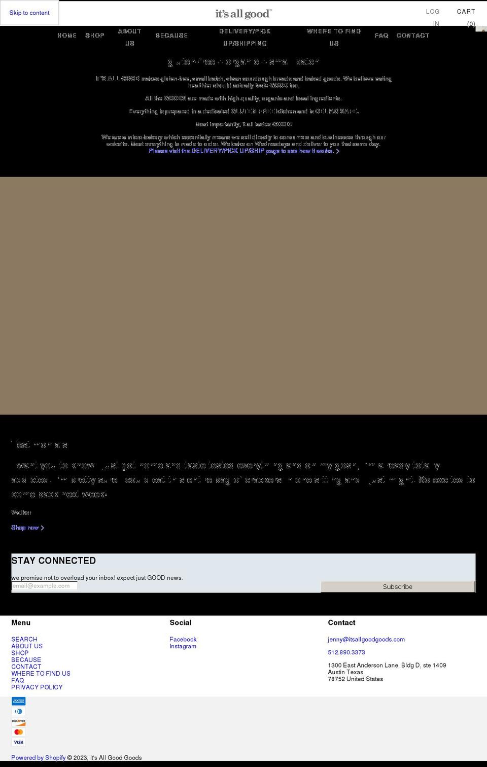 itsallgoodgoods.com shopify website screenshot