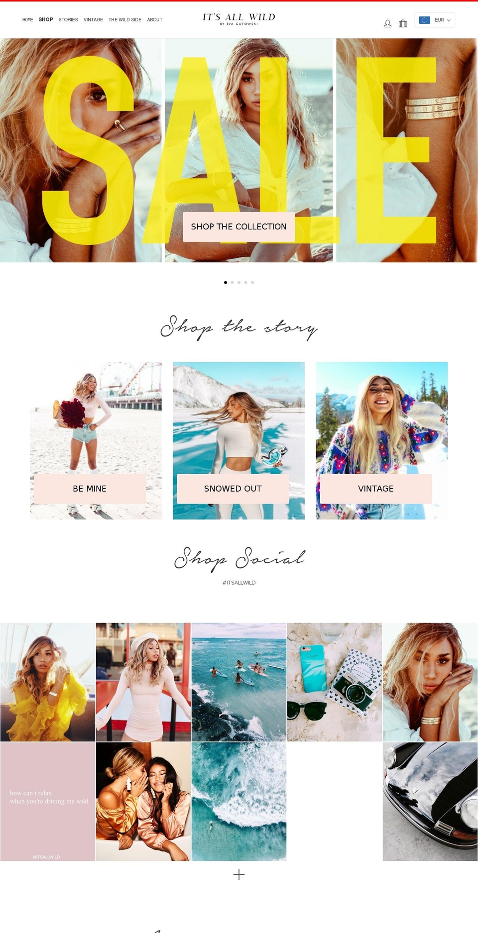 itsallwild.com shopify website screenshot