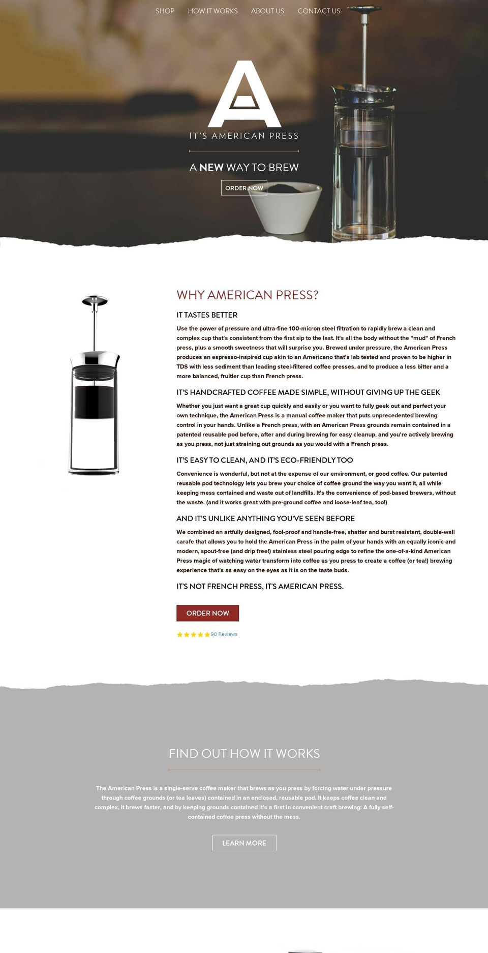 itsamericanpress.com shopify website screenshot