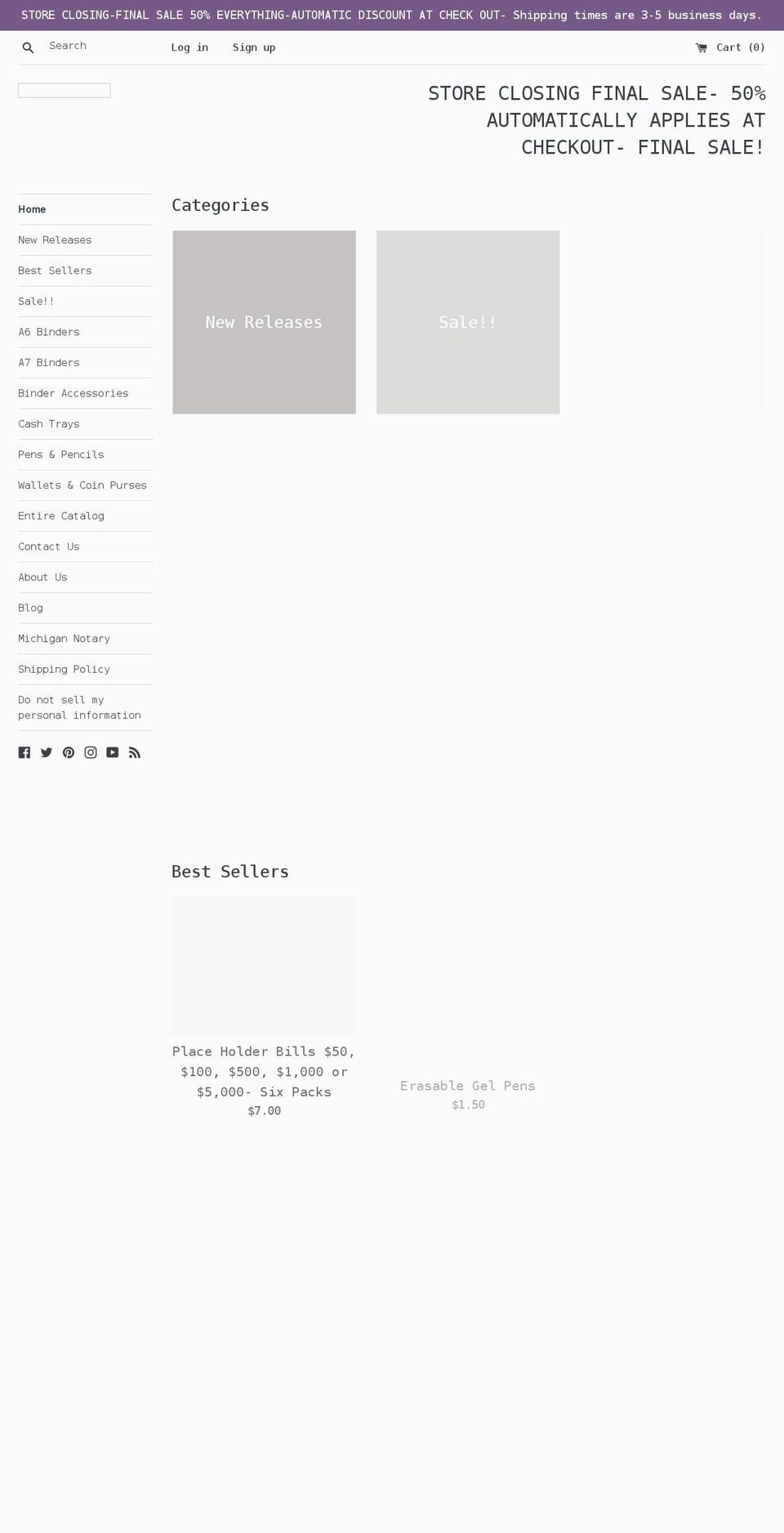 itsamiraclebudgeting.com shopify website screenshot