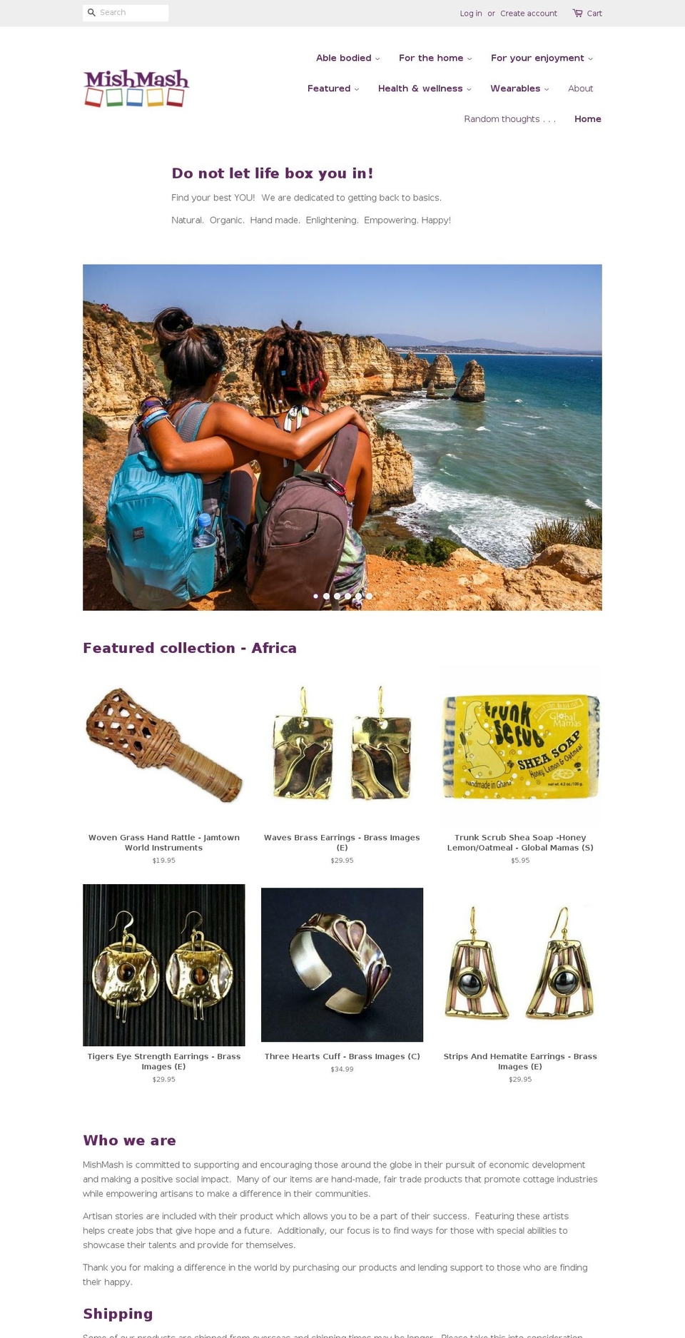 itsamishmash.com — Shopify storefront screenshot