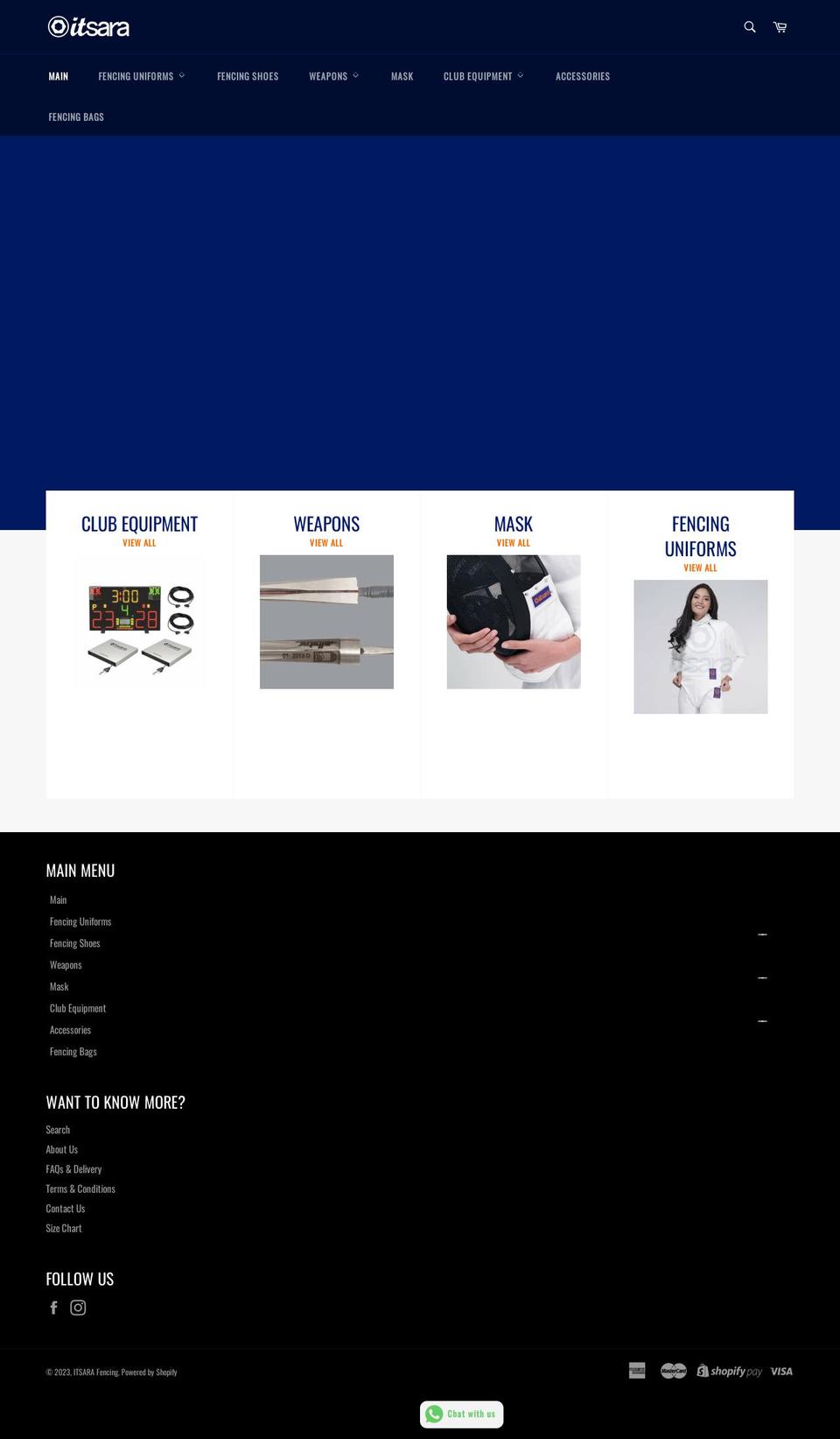 itsarafencing.com shopify website screenshot