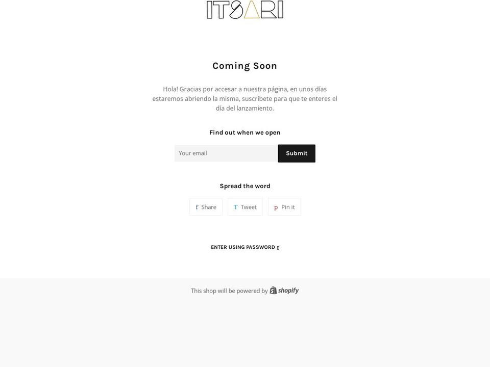 itsariceramics.com — Shopify storefront screenshot