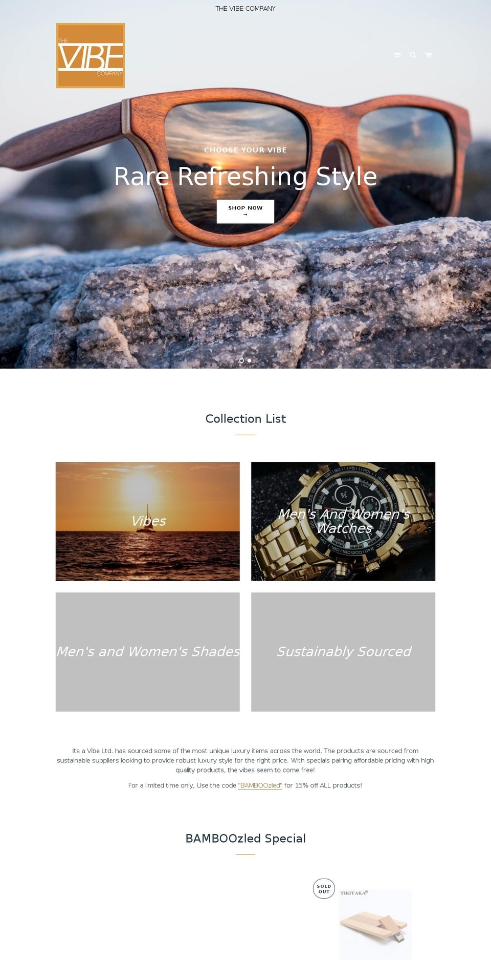 itsavibes.com — Shopify storefront screenshot